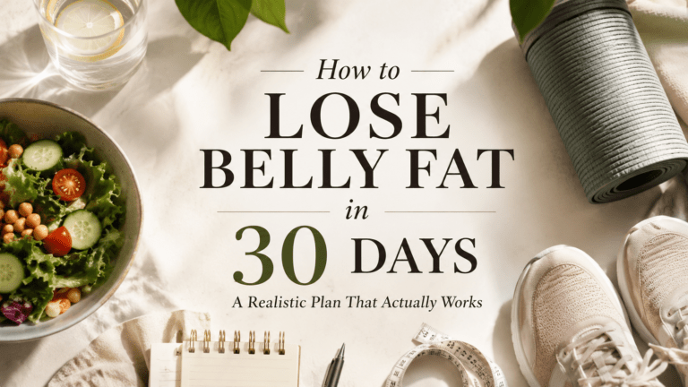 How to Lose Belly Fat in 30 Days A Realistic Plan That Actually Works