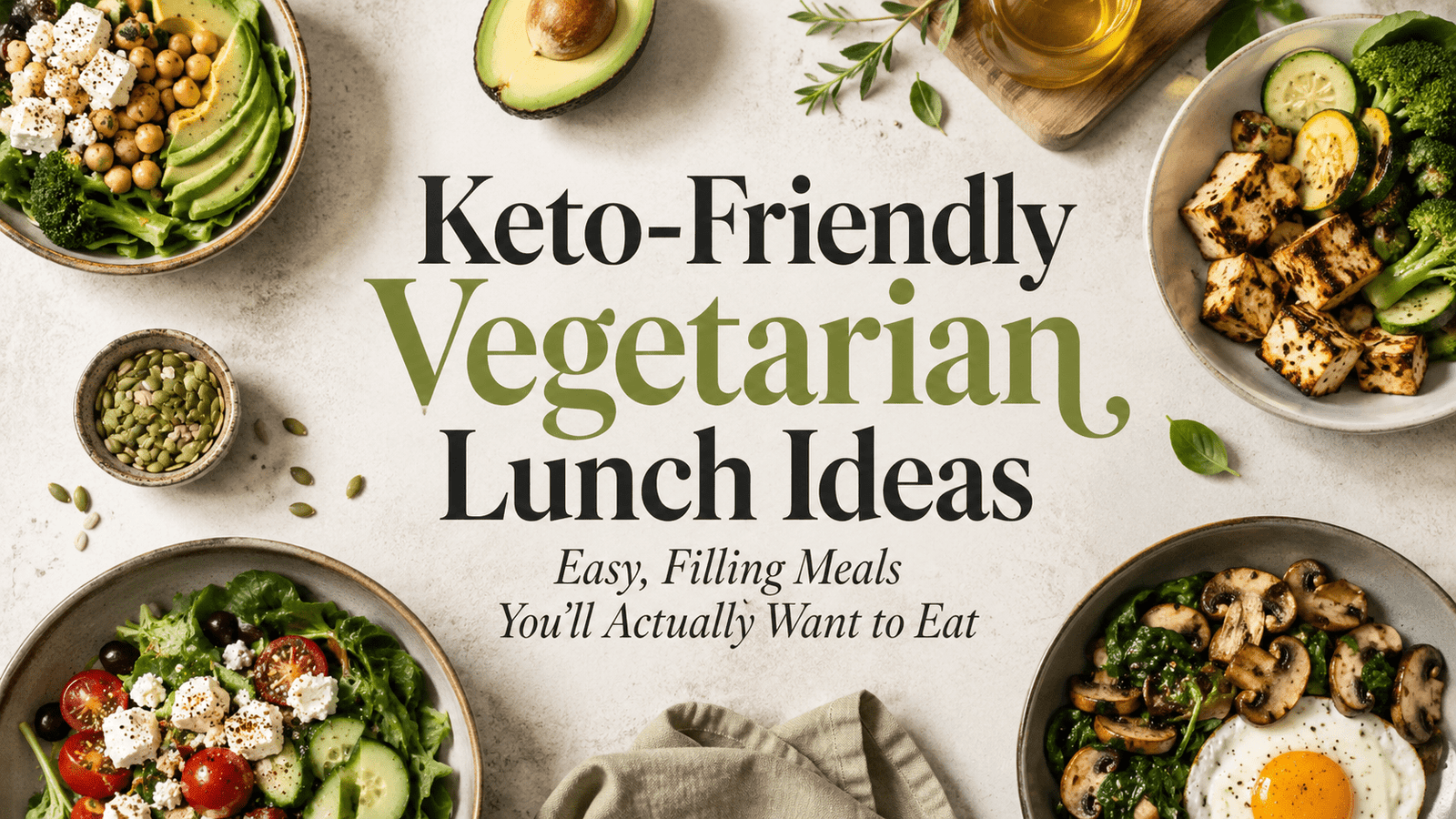 Keto-Friendly Vegetarian Lunch Ideas Easy, Filling Meals You’ll Actually Want to Eat