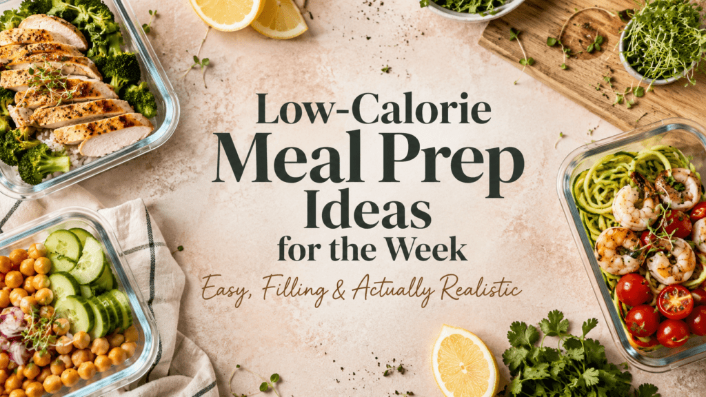 Low-Calorie Meal Prep Ideas for the Week Easy, Filling & Actually Realistic