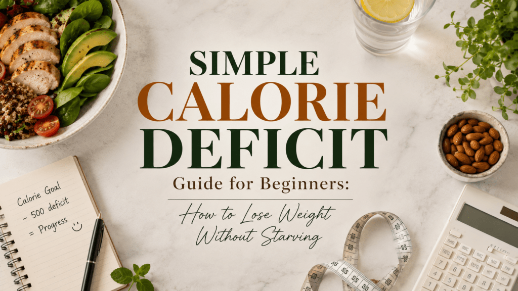 Simple Calorie Deficit Guide for Beginners How to Lose Weight Without Starving