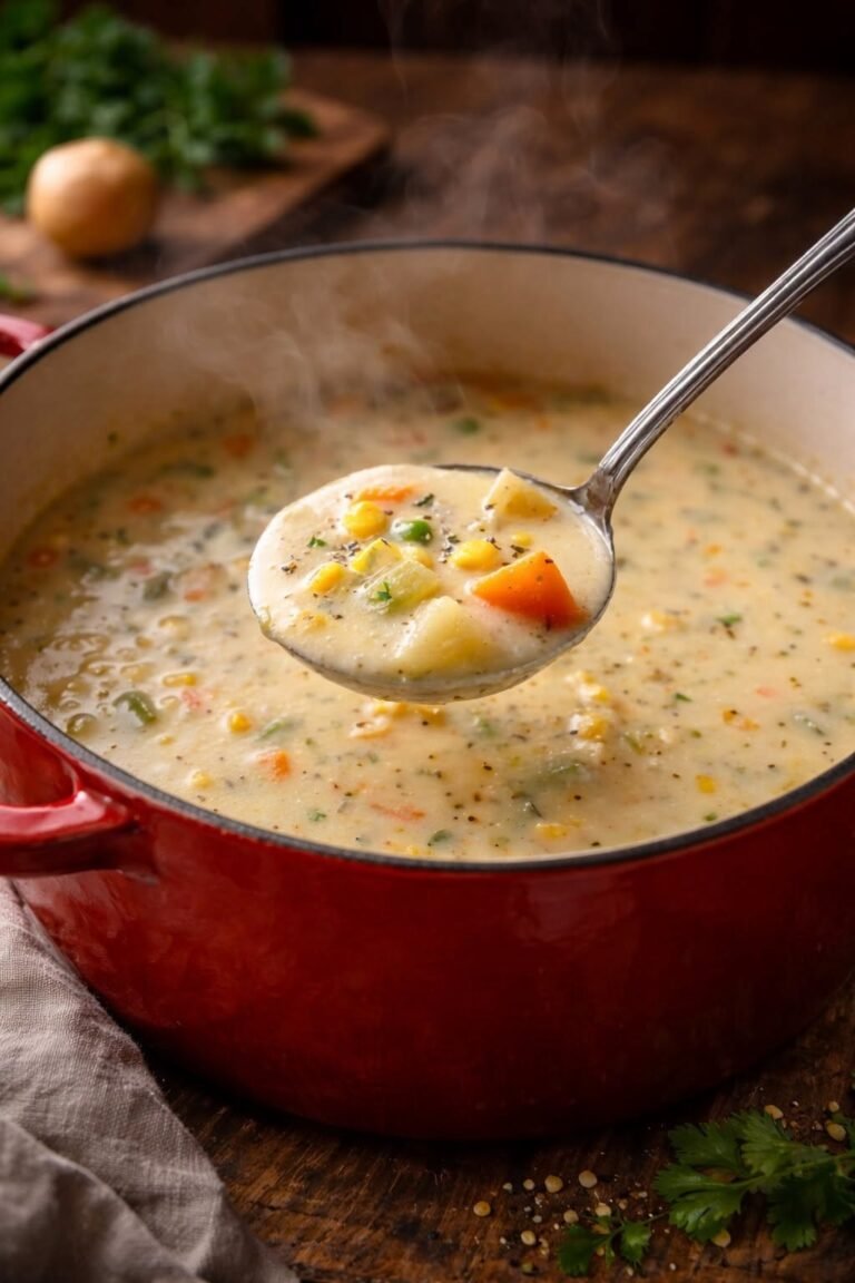 Easy Dolly-Style Veggie Chowder: High Protein & Keto-Friendly