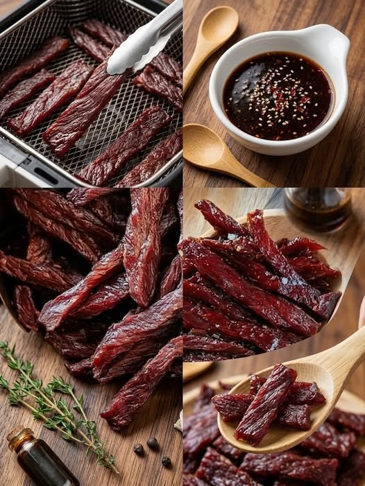 Smoky Air Fryer Jerky – The Best Low-Carb, High-Protein Snack