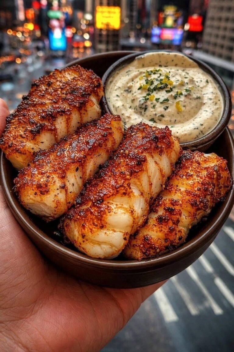 Easy High-Protein Air Fryer Cod Fillets in Rich Garlic Herb Butter