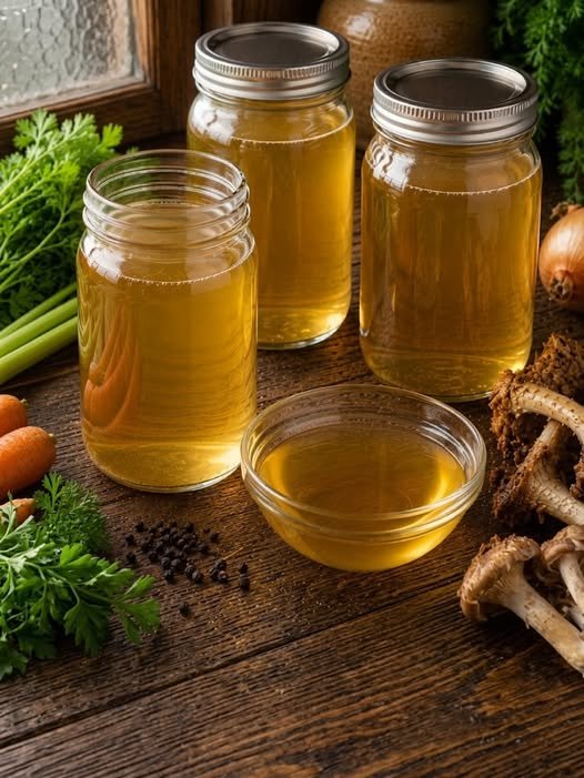 High Protein Homemade Chicken Bone Broth – Pressure Canning Recipe