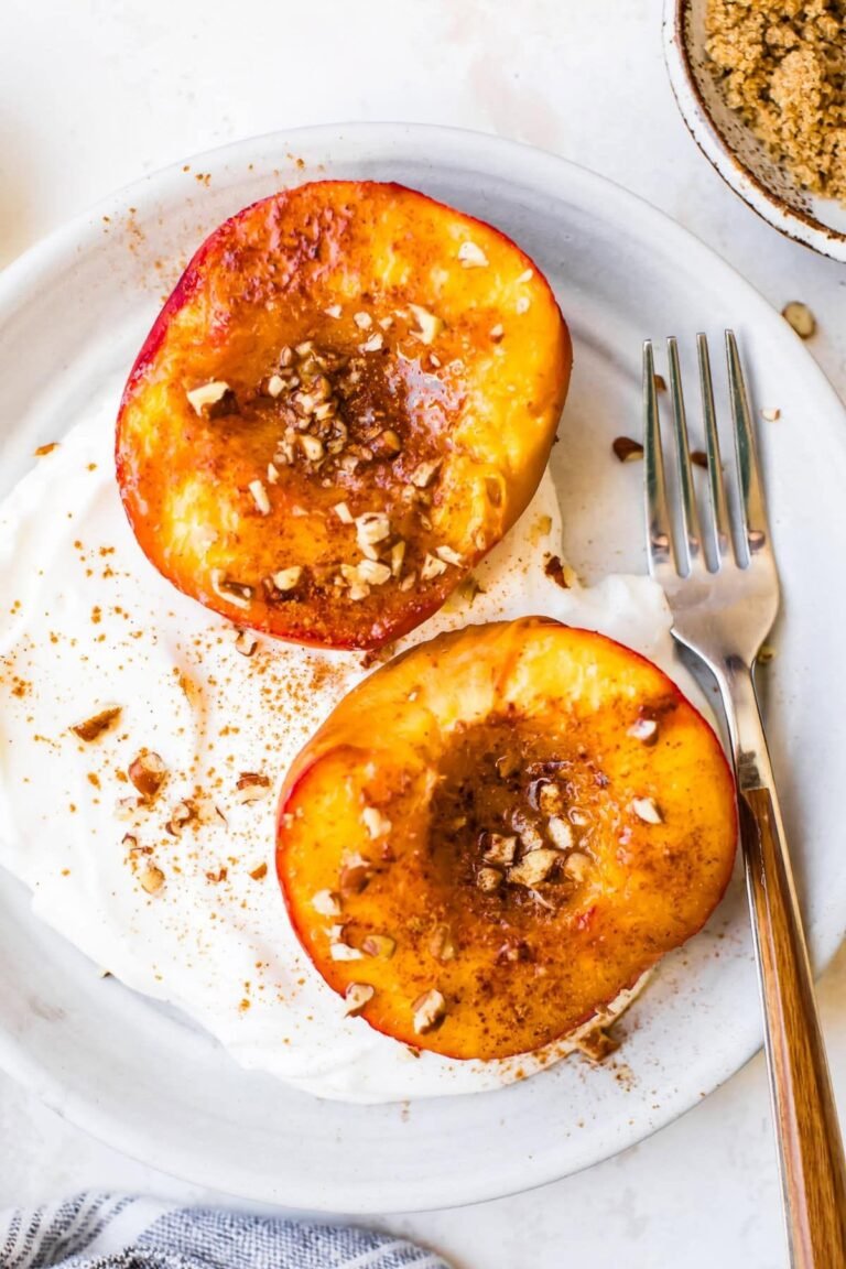 Easy Air Fryer Peaches Recipe – Healthy Caramelized Dessert