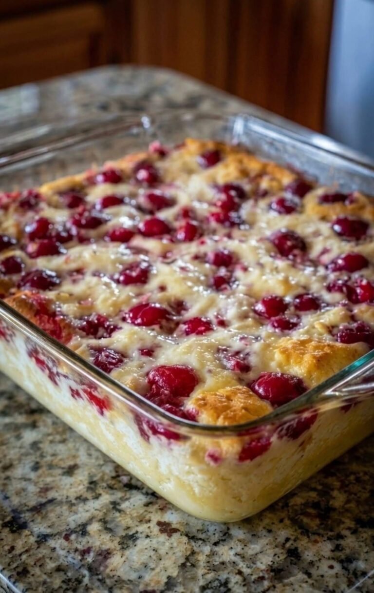 Low-Carb Cherry Bread Pudding (High Protein & Sugar-Free)