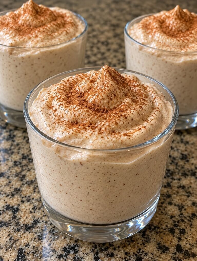 High-Protein Cinnamon Roll Mousse (No-Bake & Creamy)