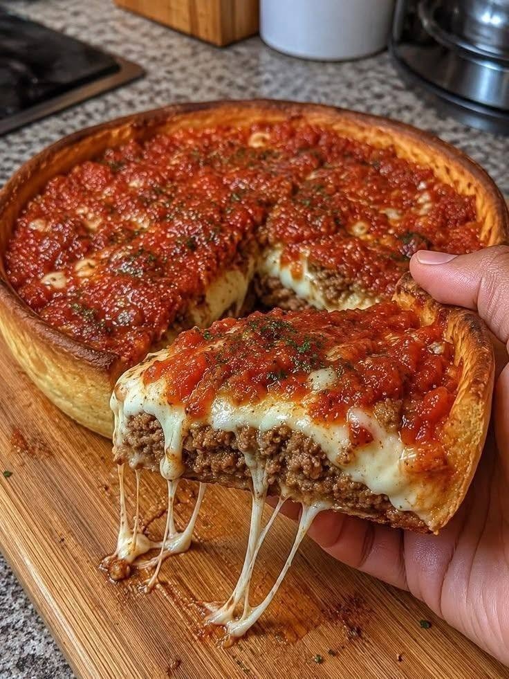 Ultimate Cast-Iron Deep Dish Pizza (32g Protein, Keto-Friendly)