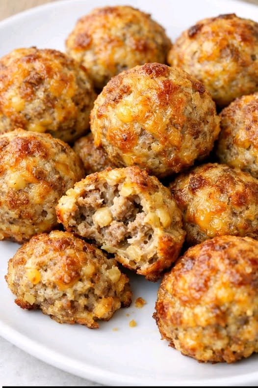 4-Ingredient Keto Sausage Balls with Cream Cheese
