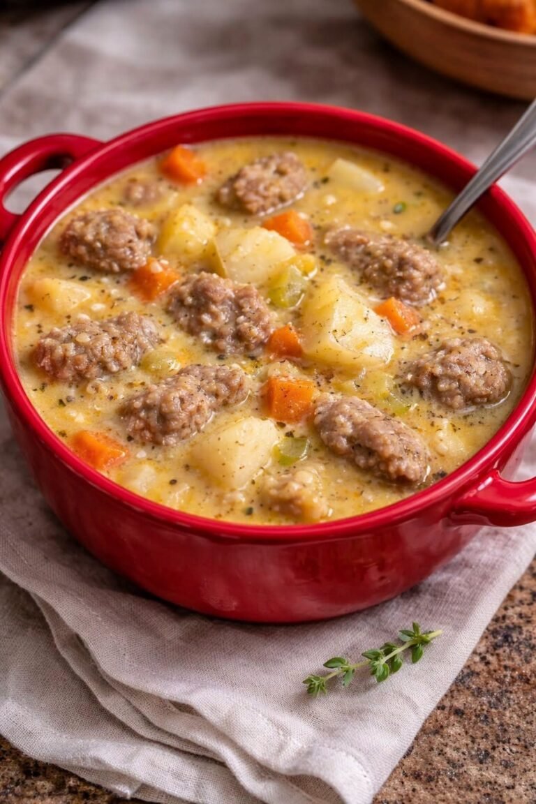 Easy High-Protein Creamy Sausage and Potato Soup