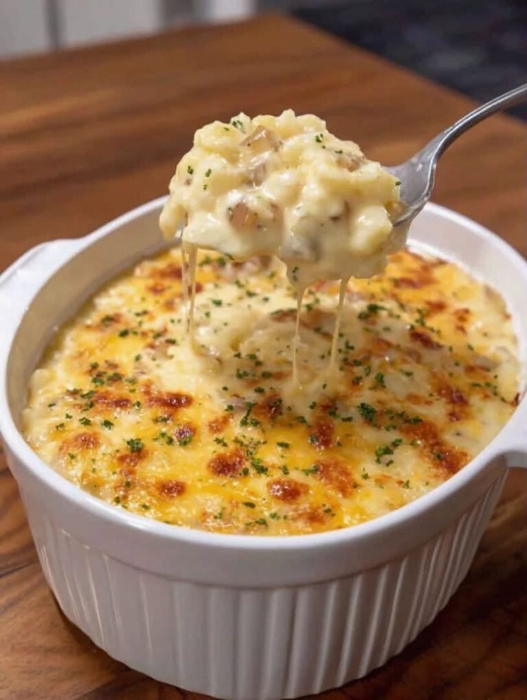 Low-Carb Smoked Sausage and Cauliflower “Potato” Casserole