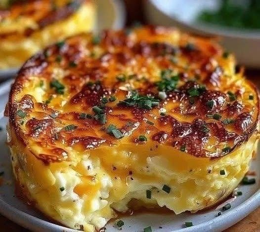 Easy 4-Ingredient Fluffy Baked Eggs with Cottage Cheese