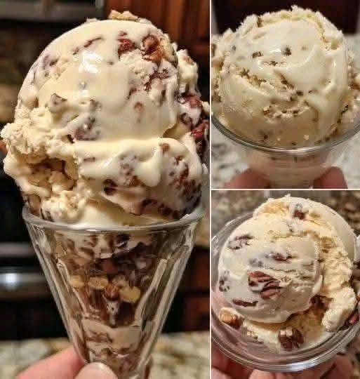High-Protein Butter Pecan Ice Cream (Low-Carb & Creamy)