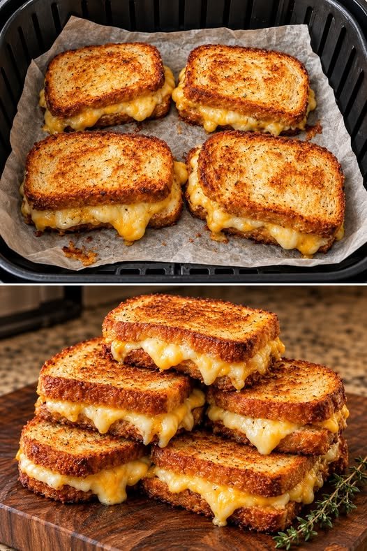10-Minute Low Carb Air Fryer Grilled Cheese Sandwich