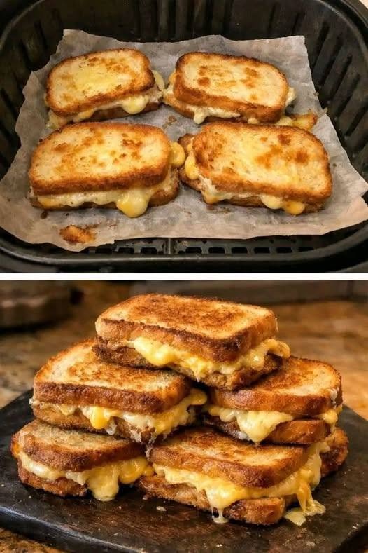 The Ultimate Protein-Packed Air Fryer Grilled Cheese