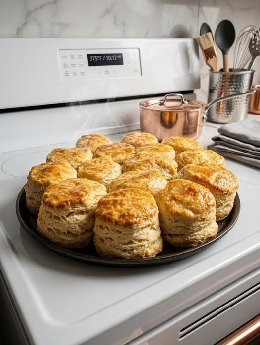 Easy High-Protein Keto Buttermilk Biscuits with Golden Layers