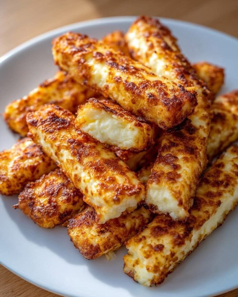 Crispy 2-Ingredient Cottage Cheese Mozzarella Sticks (High Protein)