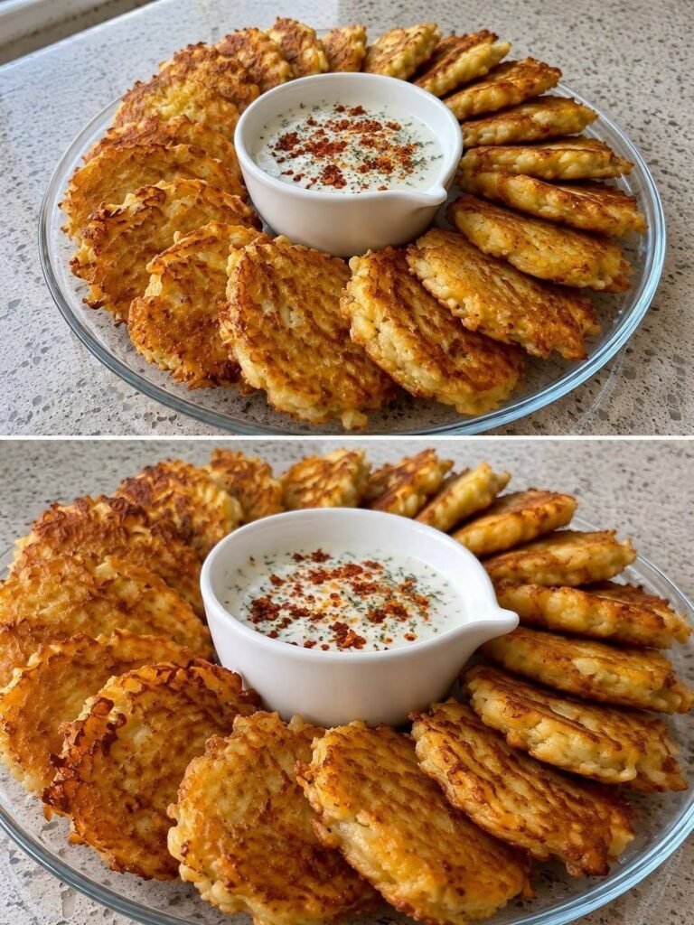 Easy Low-Carb Cabbage Patties with Greek Yogurt Sauce