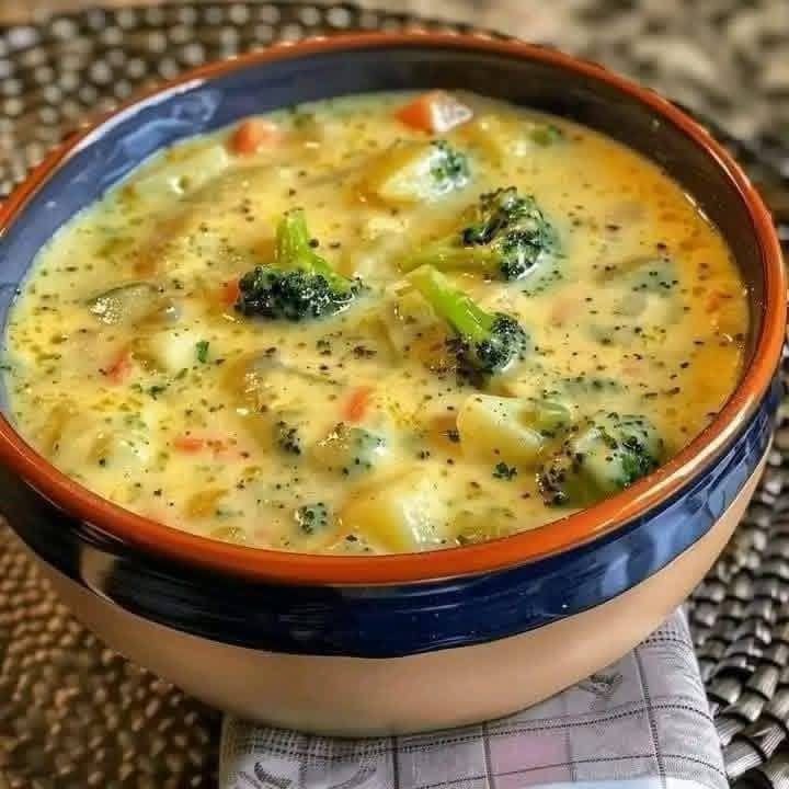 Creamy Crock Pot Broccoli Cheddar Soup (Protein-Packed & Low-Carb Friendly)