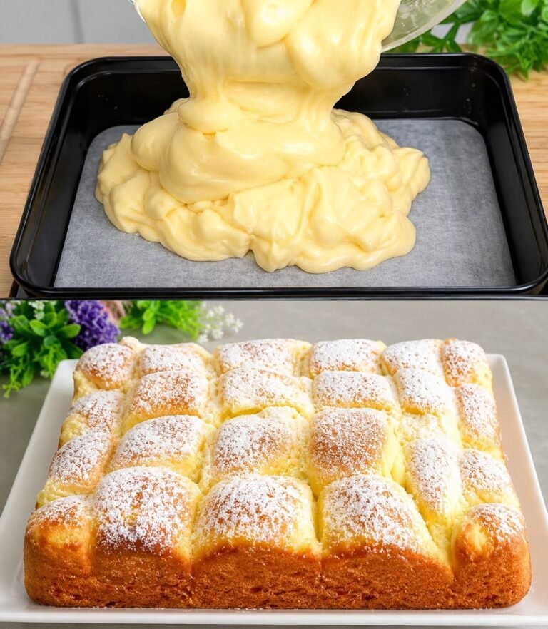 Low-Carb Invisible Apple Cake with Milk and Eggs