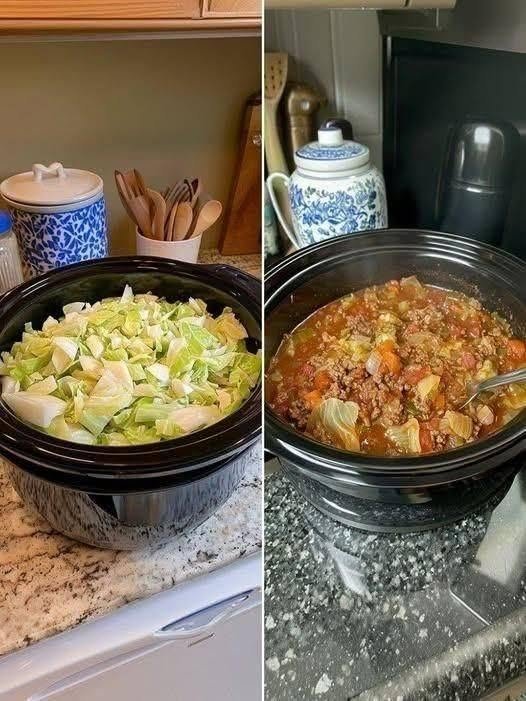 Easy Slow Cooker Low-Carb Cabbage Roll Soup