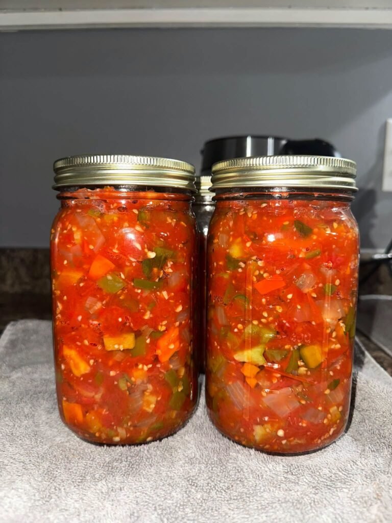 Thick & Zesty Garden Canned Tomato Salsa for High-Protein Diets