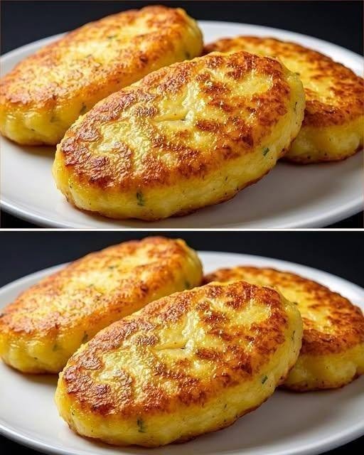 Golden Low-Carb Cauliflower & Mashed Potato Patties (High-Protein)