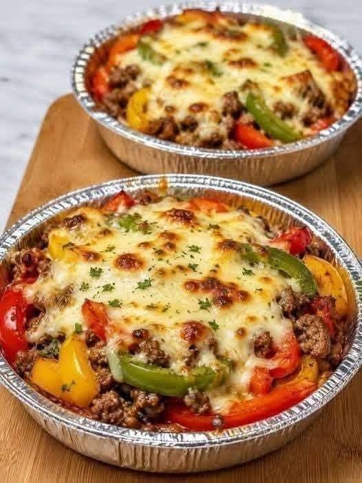 15-Minute Baked Keto Pizza Bowl for High-Protein Diets