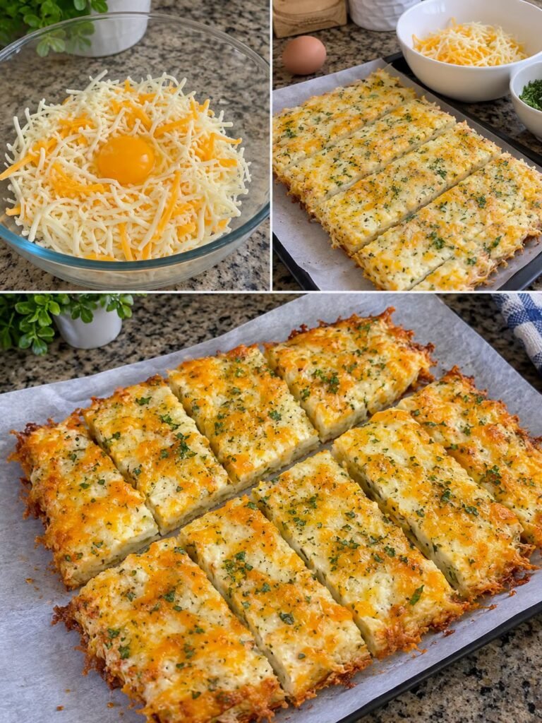 Easy Low-Carb Cheesy Keto Garlic Bread (High Protein)