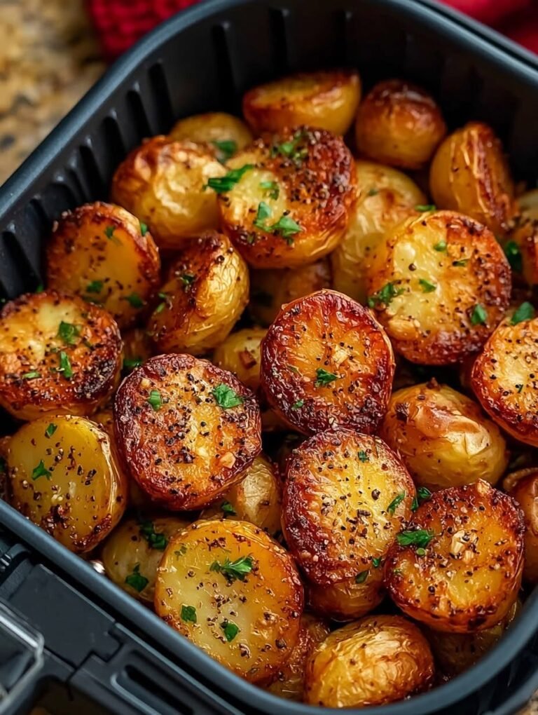Garlic Herb Air Fryer Mini Potatoes: Perfectly Roasted in 20 Minutes