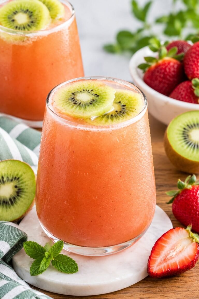 Refreshing Low-Carb Strawberry Cortisol Mocktail with Protein