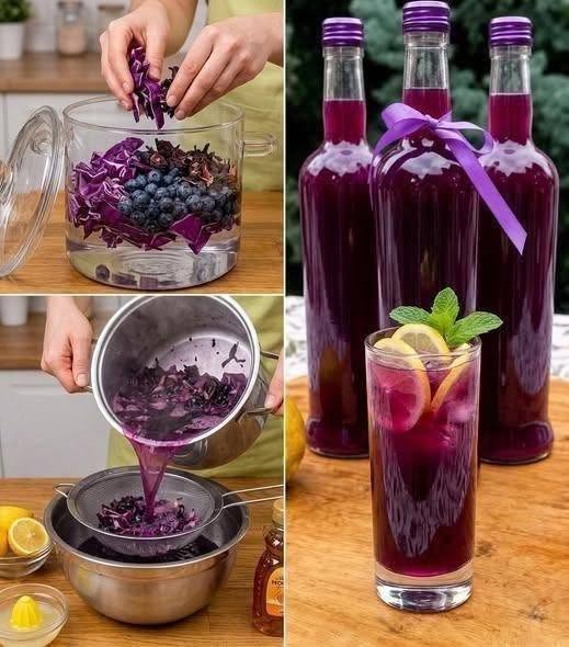 Antioxidant Berry Cabbage Protein Drink for Wellness