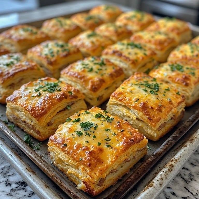 Crispy Keto Flaky Beef and Cheddar Hand Pies