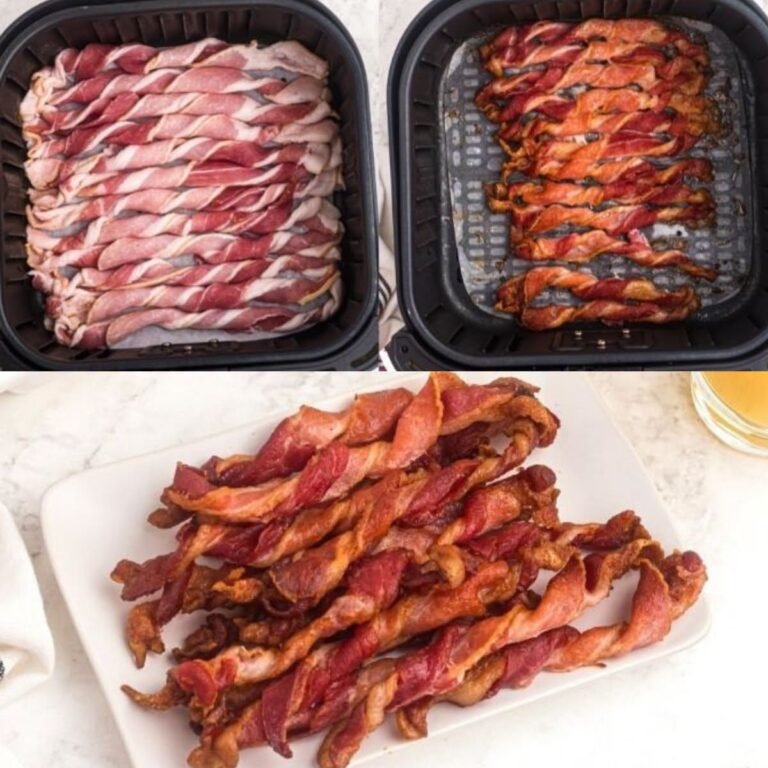 Crispy Air Fryer Twisted Bacon (Keto & High Protein)