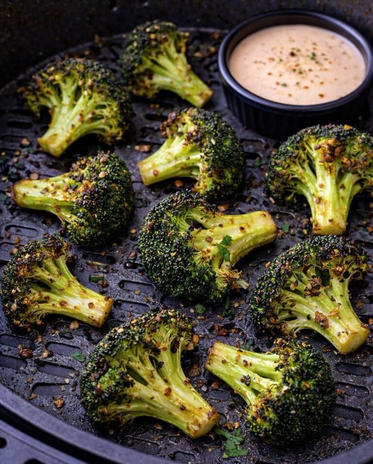 10-Minute Crispy Air Fryer Broccoli (Low-Carb, High-Protein Side)