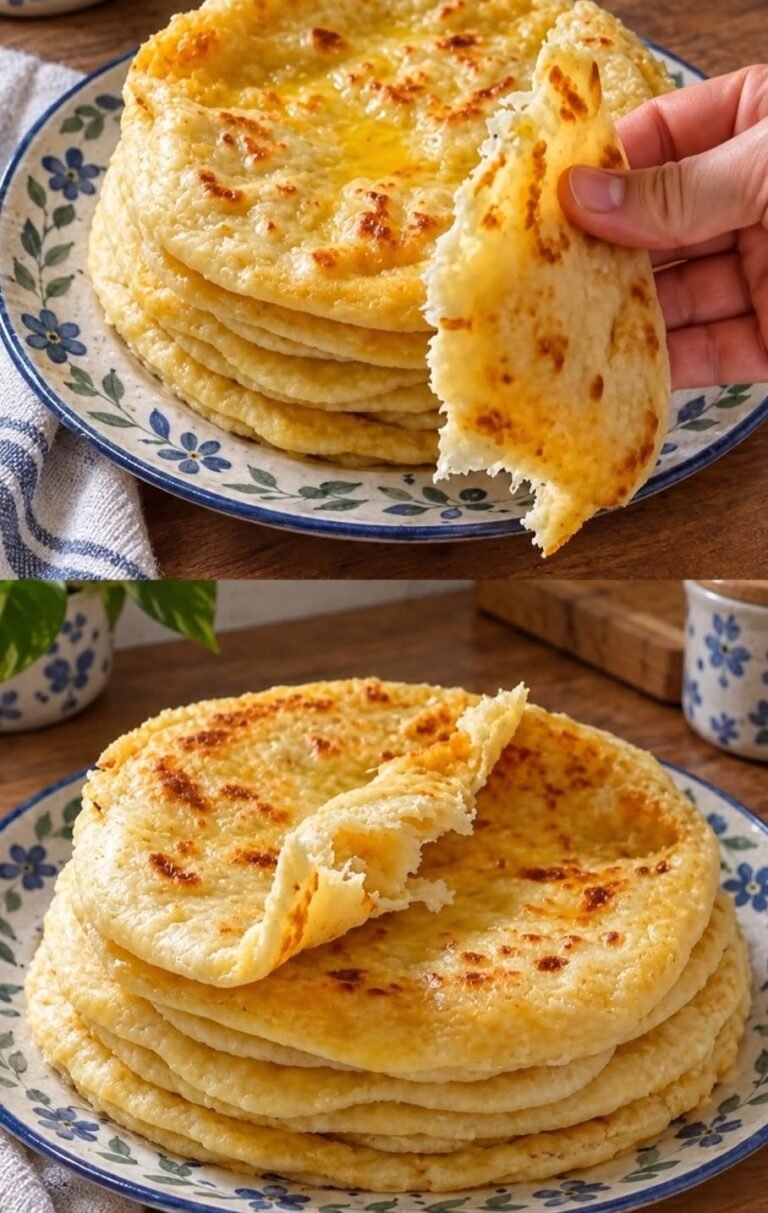 3-Ingredient Cottage Cheese Flatbread (Grain-Free & Low Carb)