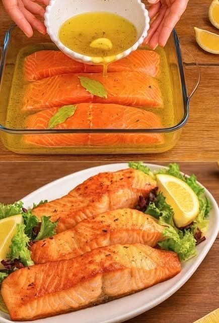 Easy Low-Carb Mediterranean Grilled Salmon with Garlic Herb Marinade
