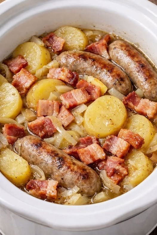 Keto-Friendly Dublin Coddle: Hearty Sausage & Bacon Stew