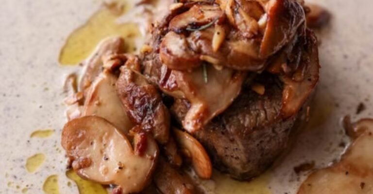 Low-Carb Loaded Mushroom Swiss Burger Bowls (High Protein)