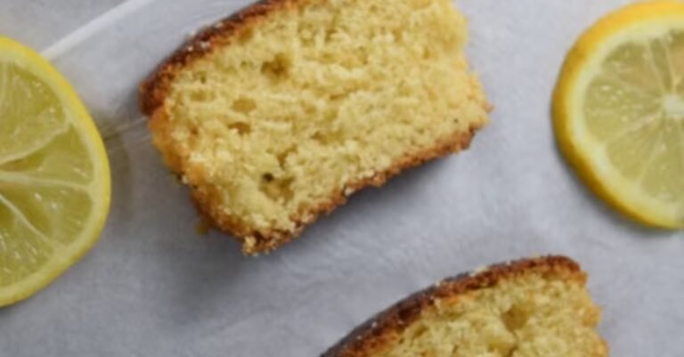 High-Protein Lemon Greek Yogurt Cake (Low-Carb & Gluten-Free)