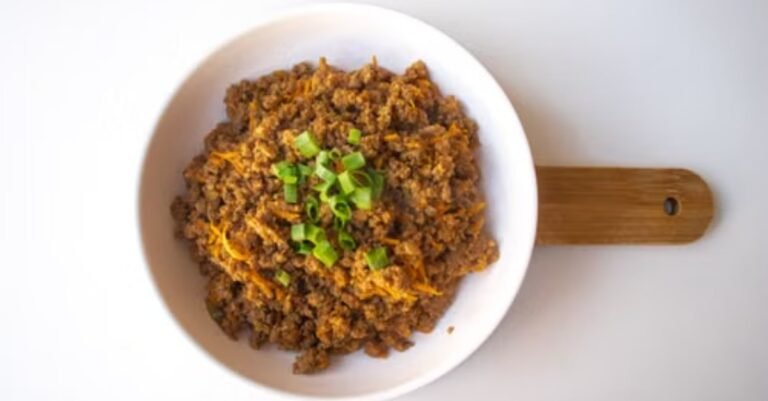 Easy High-Protein Ground Beef and Sauteed Cabbage Dinner