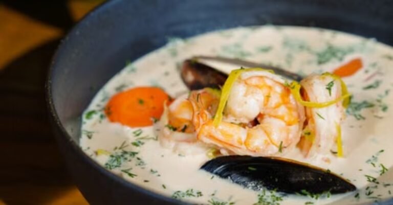Low-Carb Creamy Shrimp Chowder with Sweet Corn