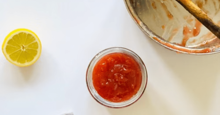 Sugar-Free Preserved Strawberry Lemon Concentrate for High-Protein Drinks