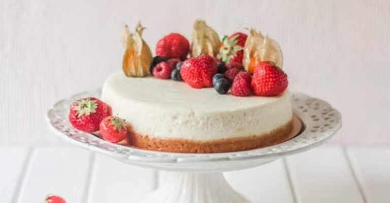 Creamy High-Protein Vanilla Cheesecake for Macro-Friendly Diets