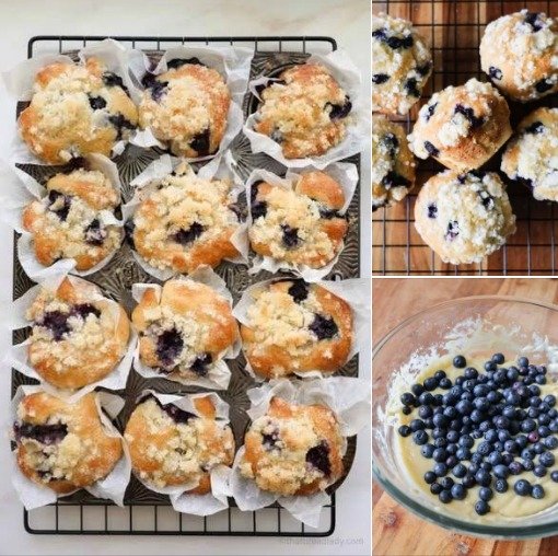 Keto-Friendly Blueberry Protein Muffins with Sourdough Discard