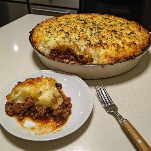 Low-Carb Shepherd’s Pie with Golden Cauliflower Mash