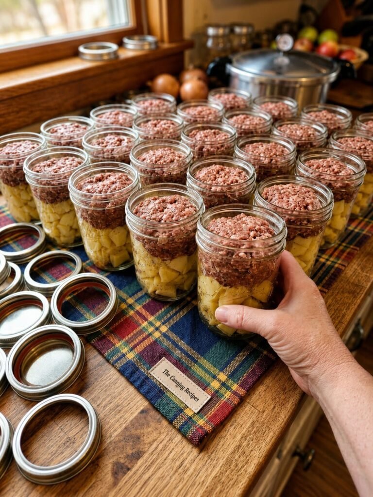 High-Protein Ground Beef & Cauliflower-Potato Mason Jars