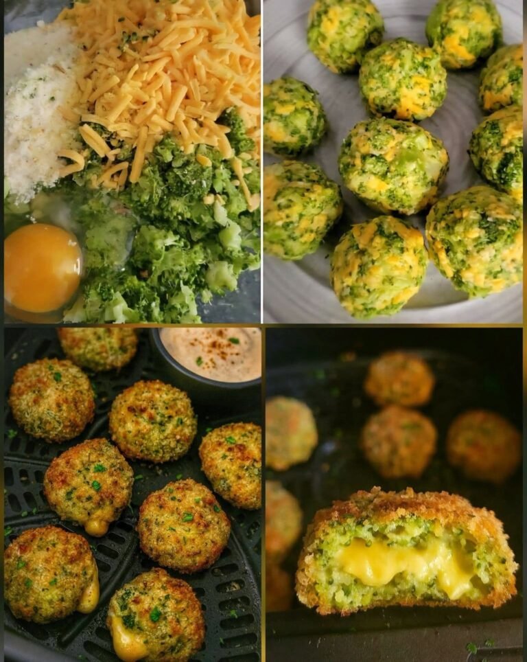 Easy Low-Carb Air Fryer Broccoli Cheddar Bites