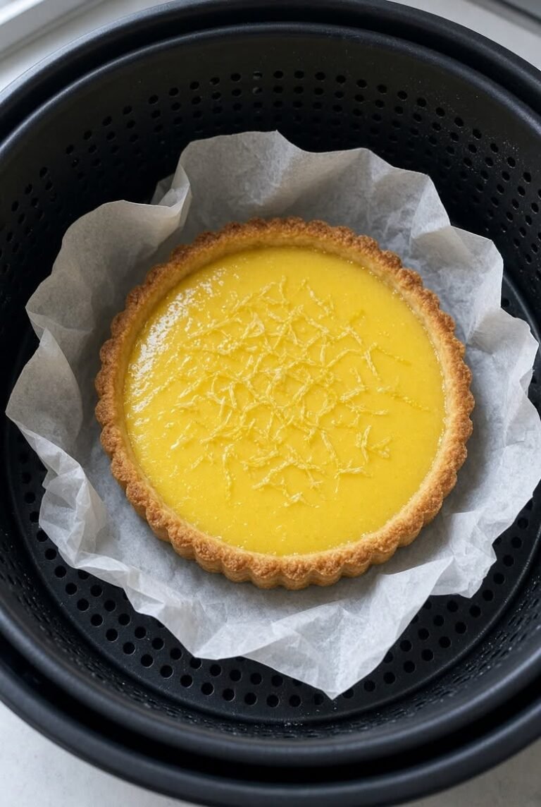 Easy Air Fryer Tarte au Citron: Low-Carb & High-Protein Dessert