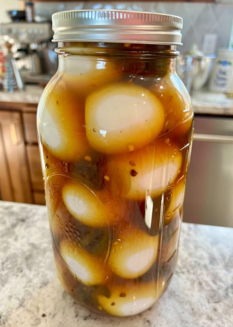Homemade Cowboy Candy Hard Boiled Eggs for High-Protein Snacking